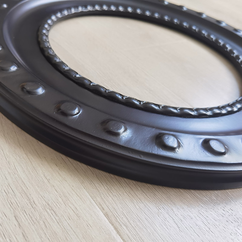 FM-29691 Black Oval Frame in Simple Style Width-9cm