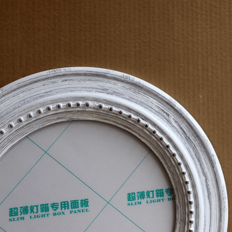 FM-17731 White Oval Frame in Simple Style Width-8cm