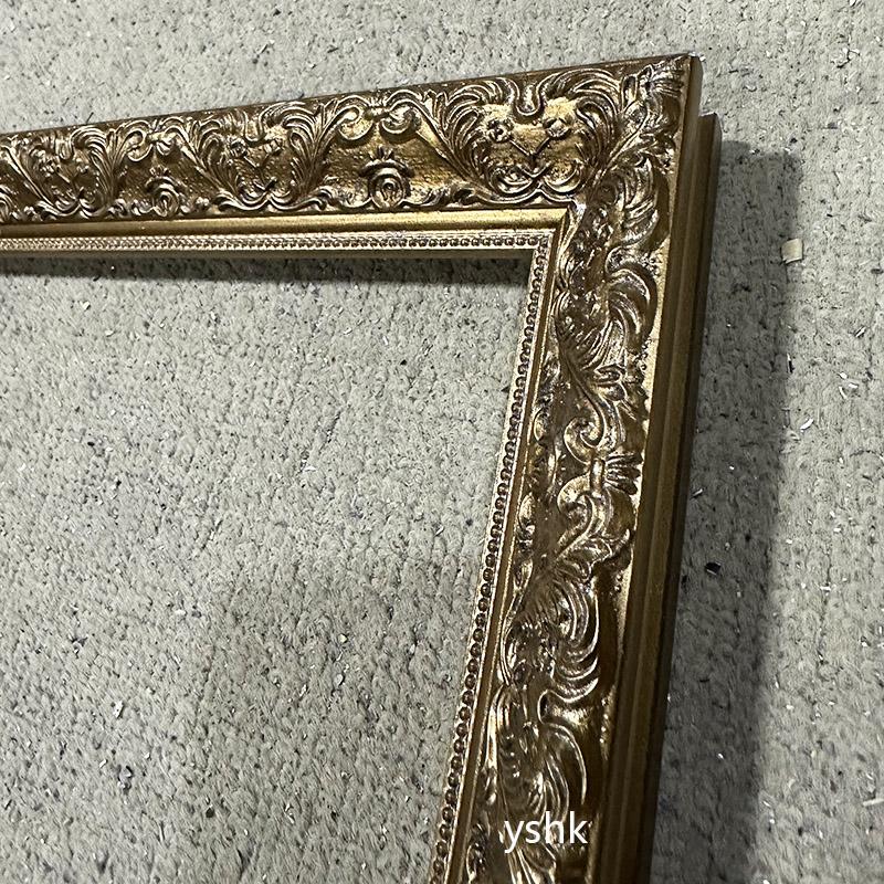 FM-22811 Gold Rectangle Frame in Embossed Style Width-3.3cm