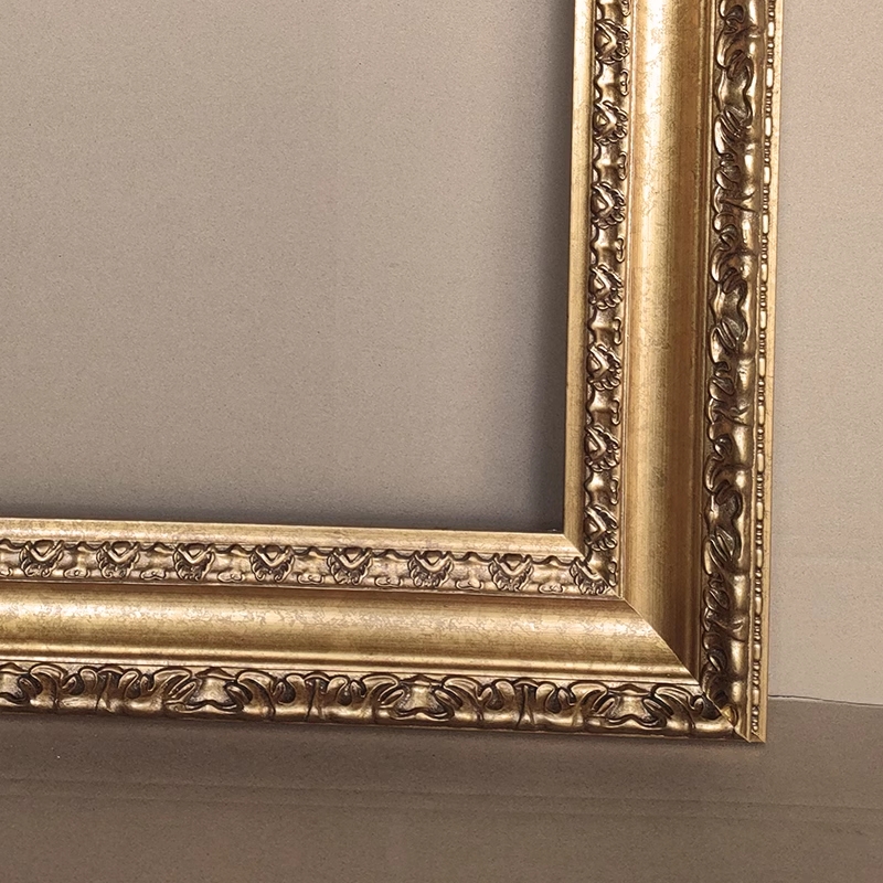 FM-31311 Gold Rectangle Frame in Embossed Style Width-11cm