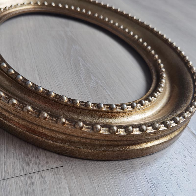 FM-20051 Gold Oval Frame in Simple Style Width-7cm