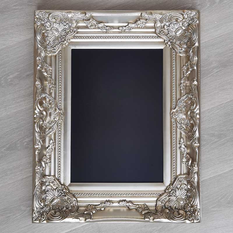 FM-21371 Silver Rectangle Frame in Embossed Style Width-9.5cm