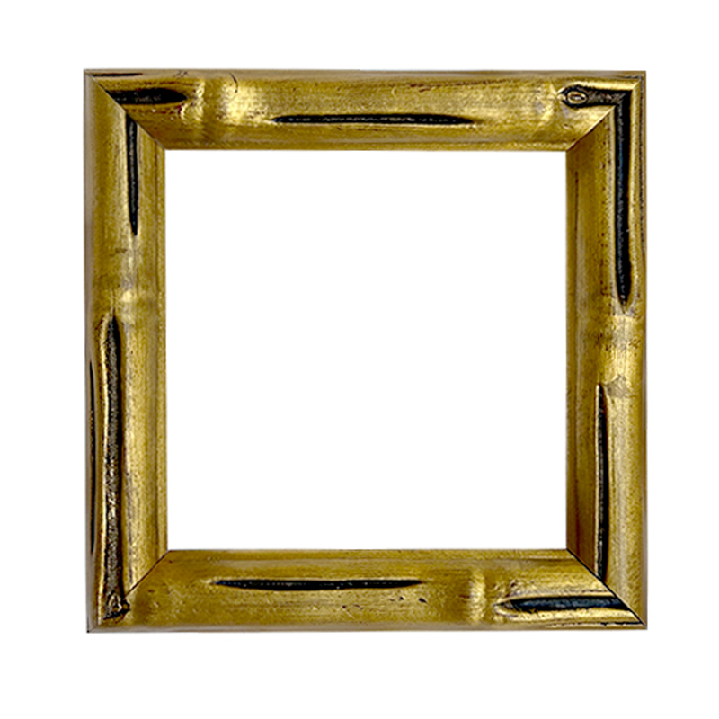 FM-43531 Gold Mix Black Rectangle Frame in Simple Style Width-2cm