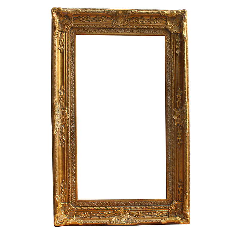 FM-10031 Gold Rectangle Frame in Embossed Style Width-15.5cm