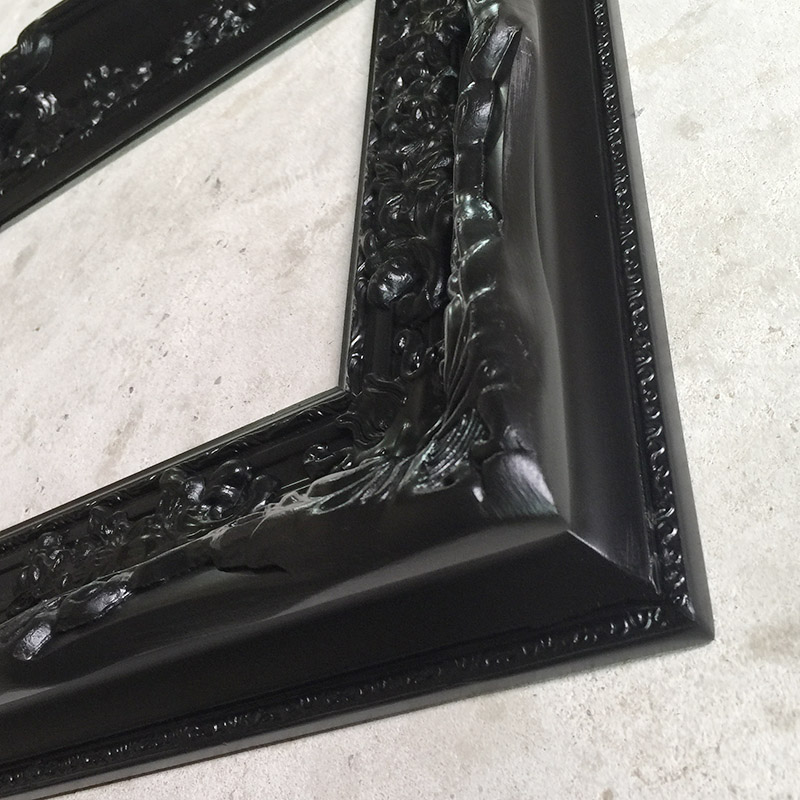 FM-46241 Black Rectangle Frame in Simple Style Width-12cm