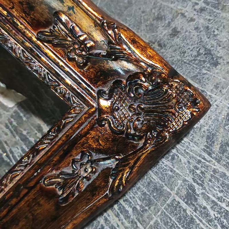 FM-30731 Gold Rectangle Frame in Embossed Style Width-7cm