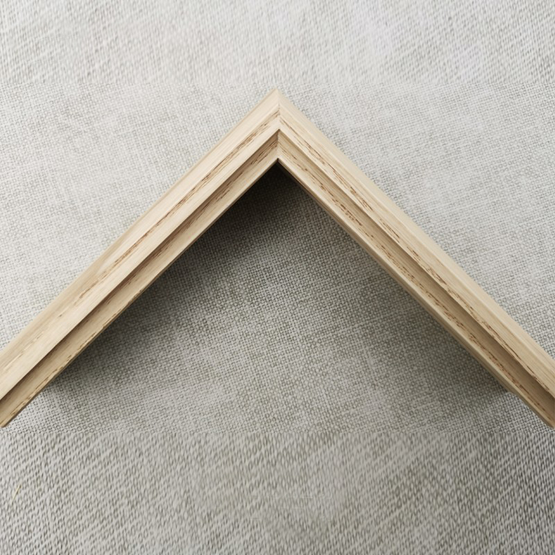 FM-10821 Natural Wood Rectangle Frame in Simple Style Width-2.1cm