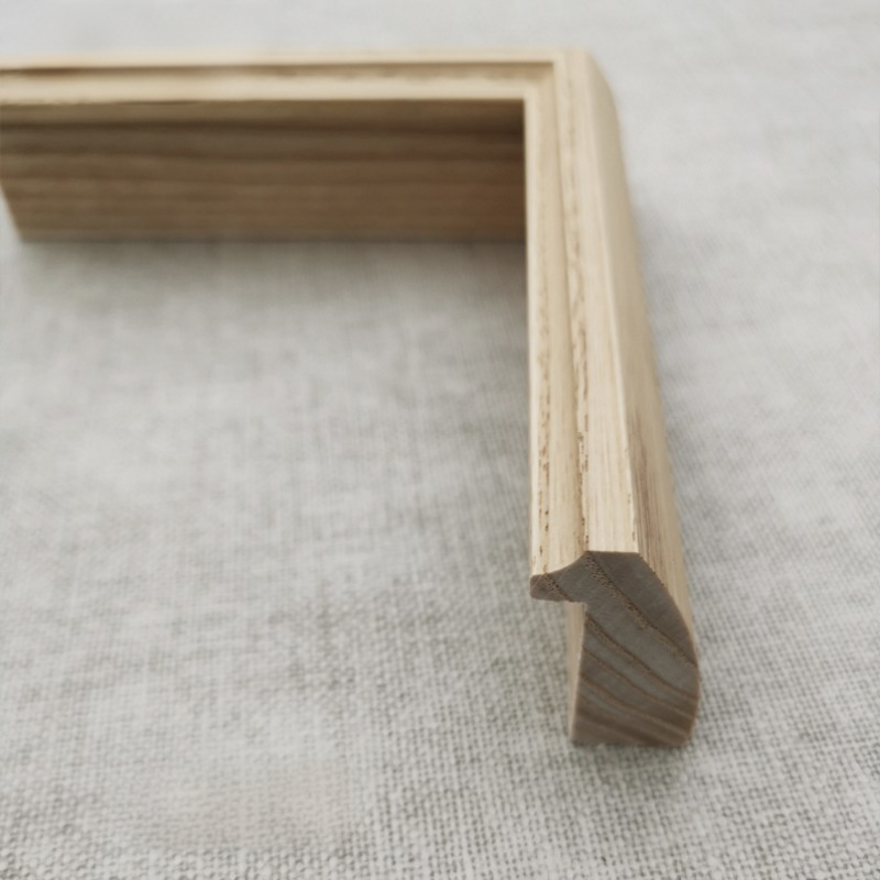 FM-10821 Natural Wood Rectangle Frame in Simple Style Width-2.1cm