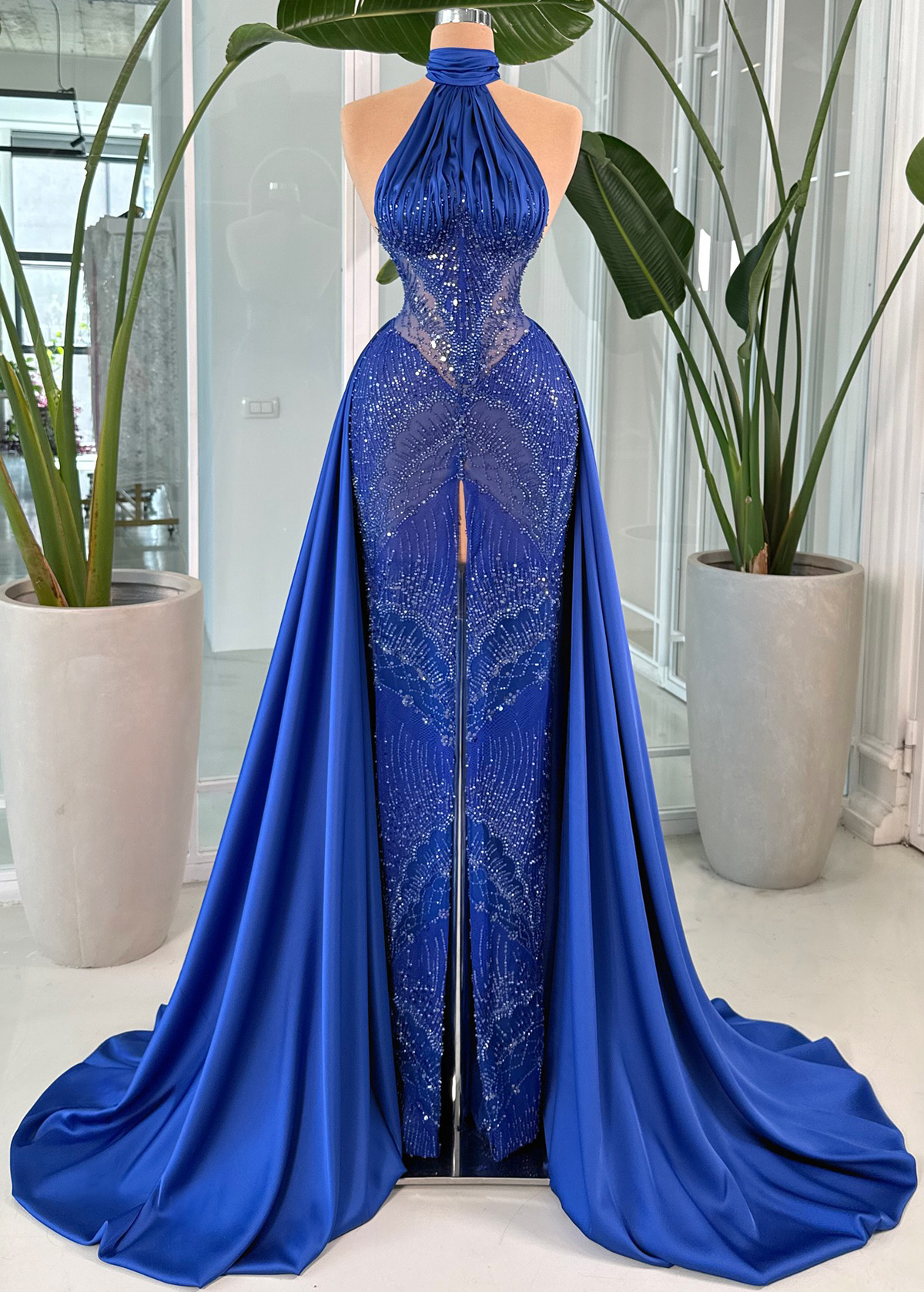 Yanzi colorful beaded lace dress fabric (YZZX622A）