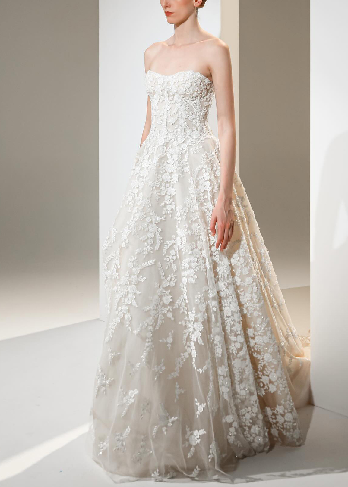 Yanzi floral Laser beaded sequin embroidered lace (YZZX189)