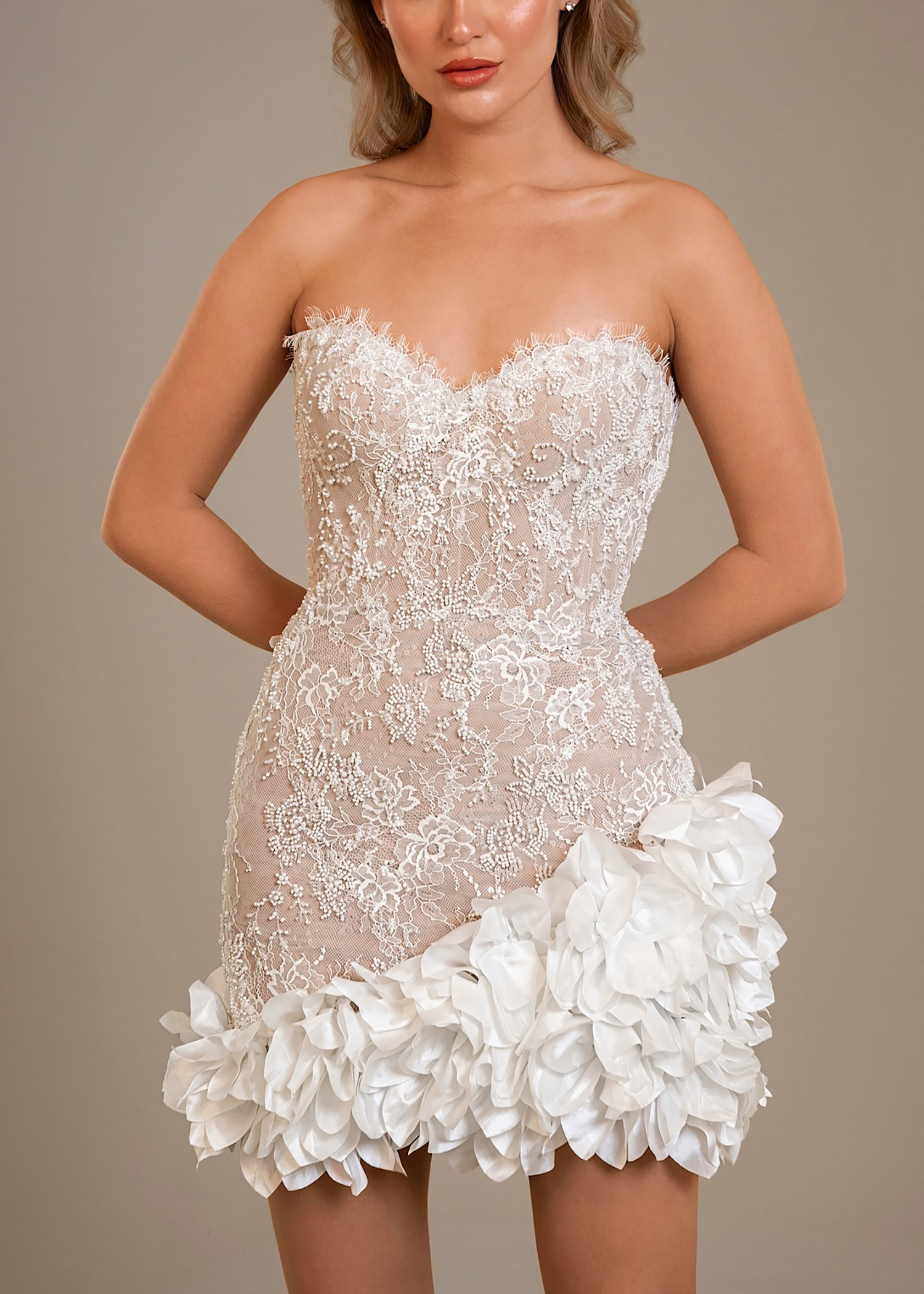 Yanzi eyelash lace with bead embroidery bridal wedding fabric lace (YZZX892+L6528)