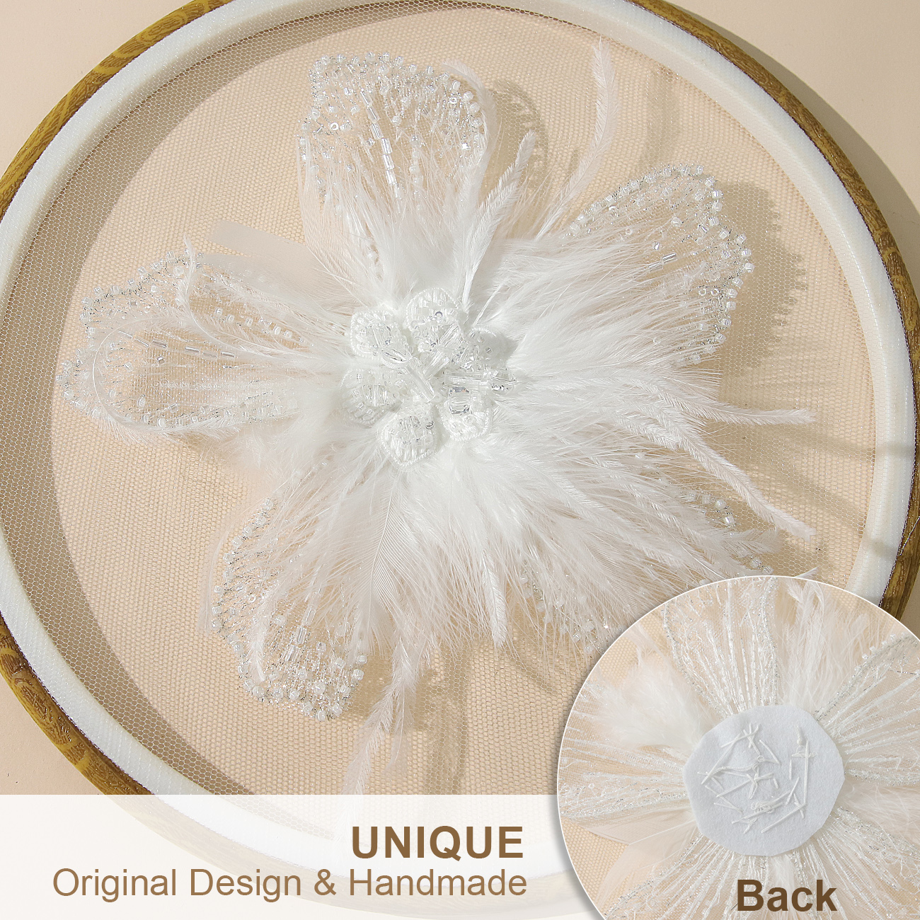 Yanzi Handmade 3d Flower Sequin Beads Applique(YZDH032)