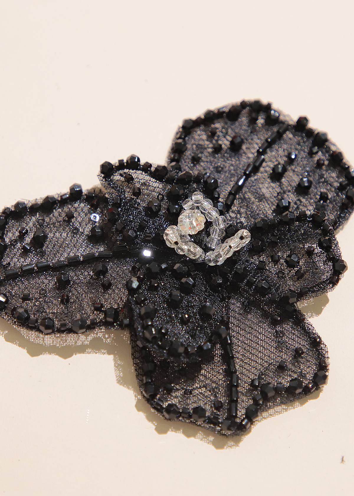 Yanzi Handmade 3d Flower Sequin Beads Applique(YZX105)