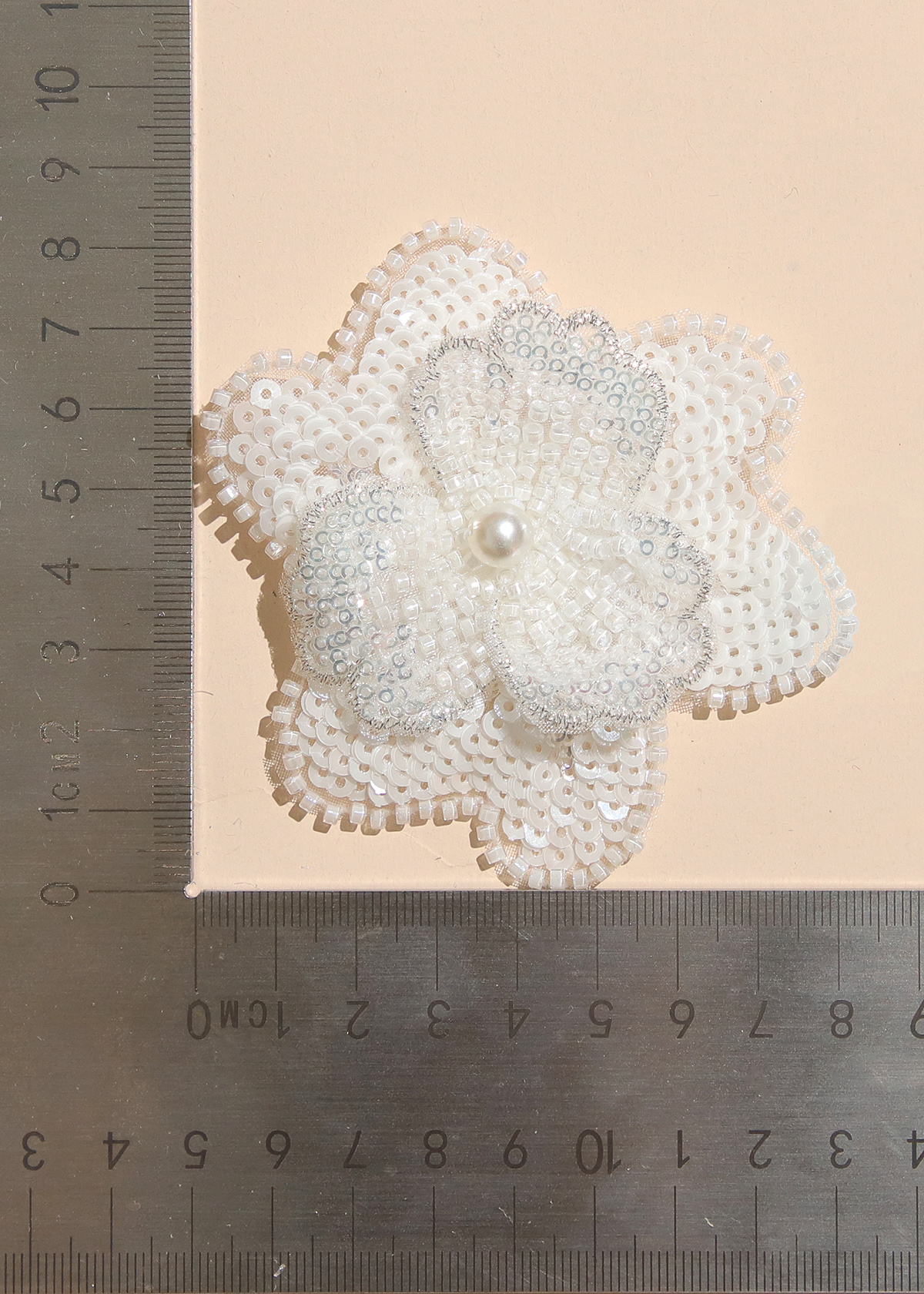 Yanzi Handmade 3d Flower Sequin Beads Applique(YZX068)