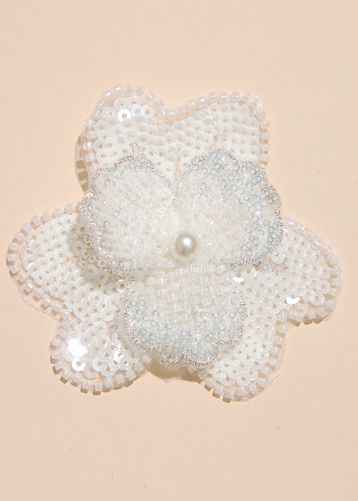 Yanzi Handmade 3d Flower Sequin Beads Applique(YZX068)