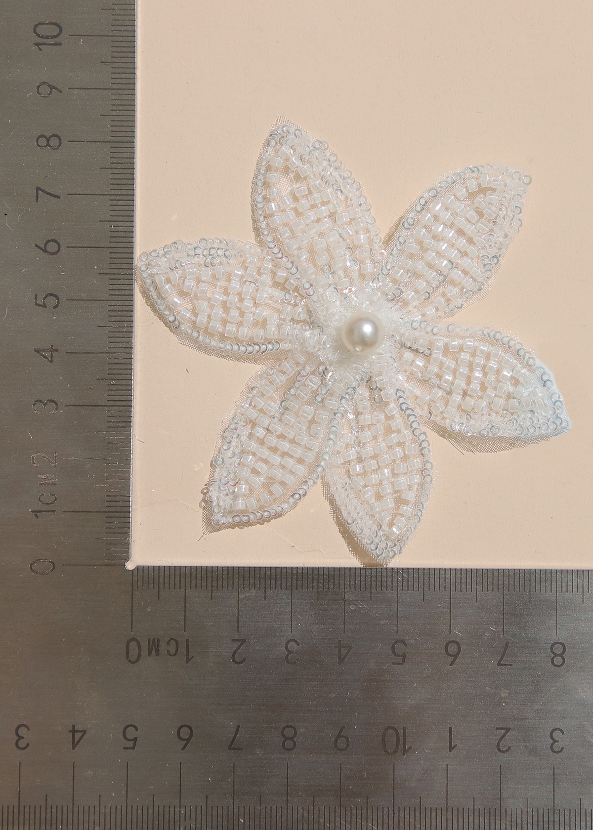 Yanzi Handmade 3d Flower Sequin Beads Applique(YZX070)