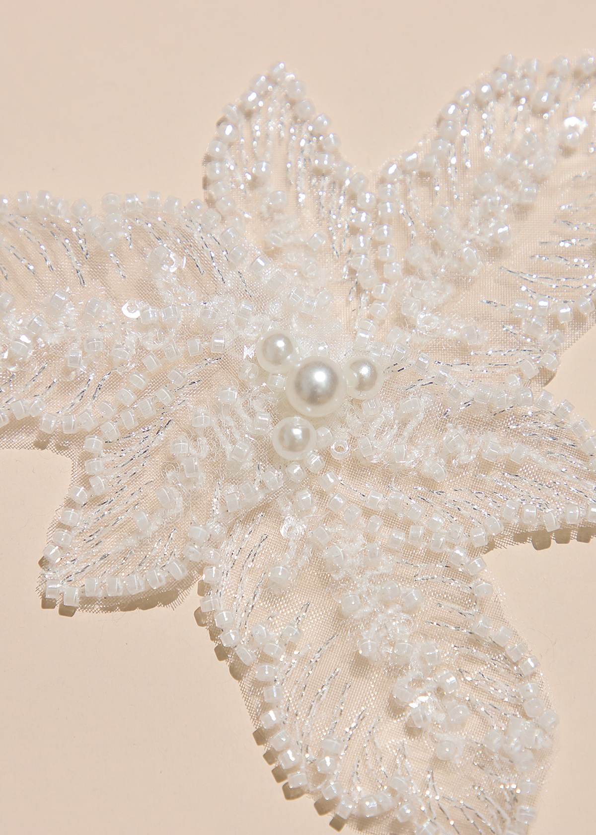 Yanzi Handmade 3d Flower Sequin Beads Applique(YZX073)