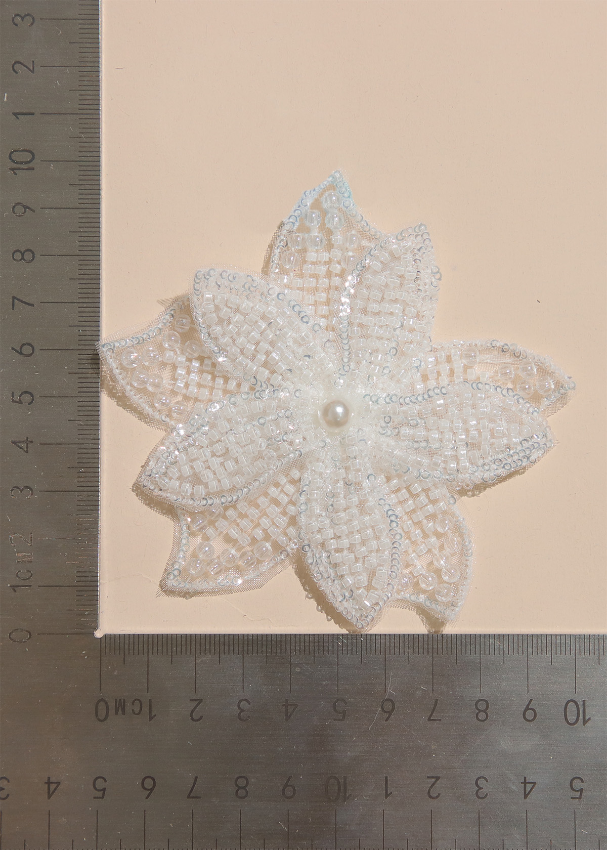 Yanzi Handmade 3d Flower Sequin Beads Applique(YZX071)