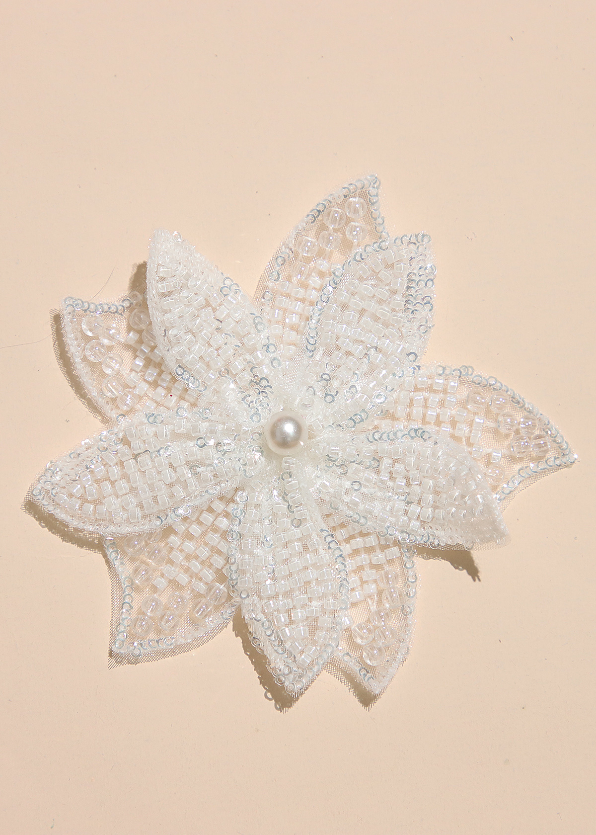 Yanzi Handmade 3d Flower Sequin Beads Applique(YZX071)