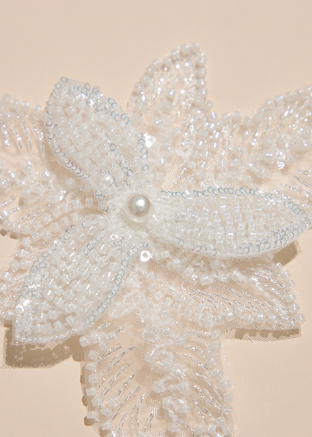 Yanzi Handmade 3d Flower Sequin Beads Applique(YZX072)