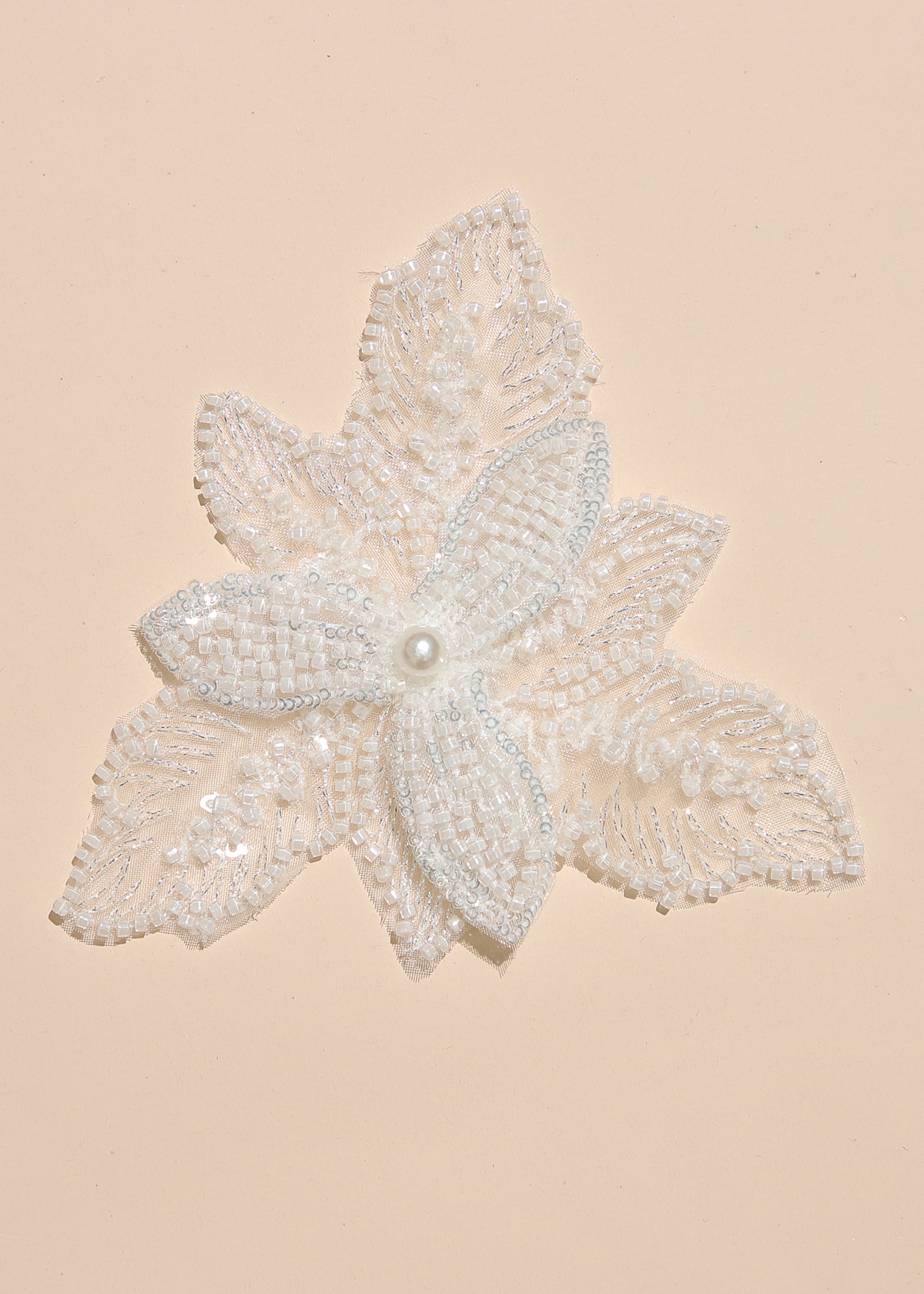 Yanzi Handmade 3d Flower Sequin Beads Applique(YZX072)