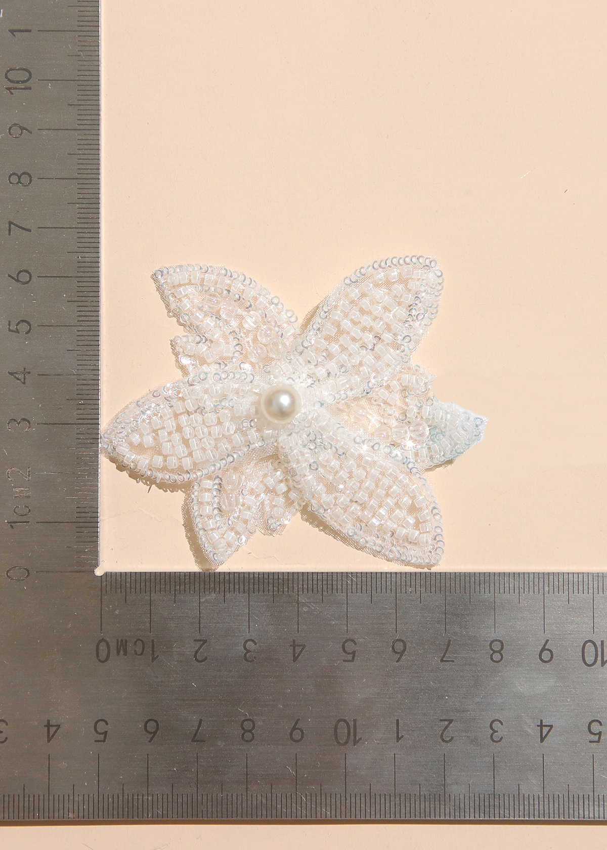 Yanzi Handmade 3d Flower Sequin Beads Applique(YZX069)