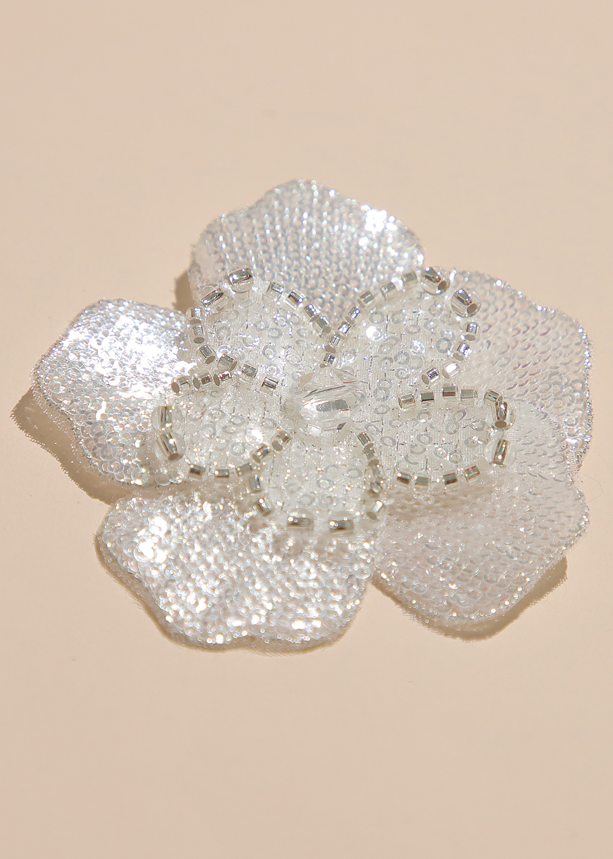Yanzi Handmade 3d Flower Sequin Beads Applique(YZX120)