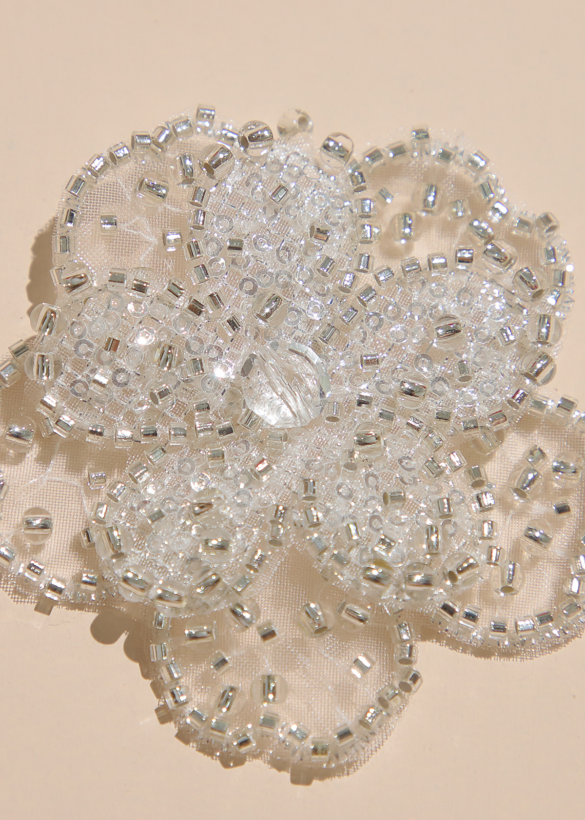 Yanzi Handmade 3d Flower Sequin Beads Applique(YZX119)