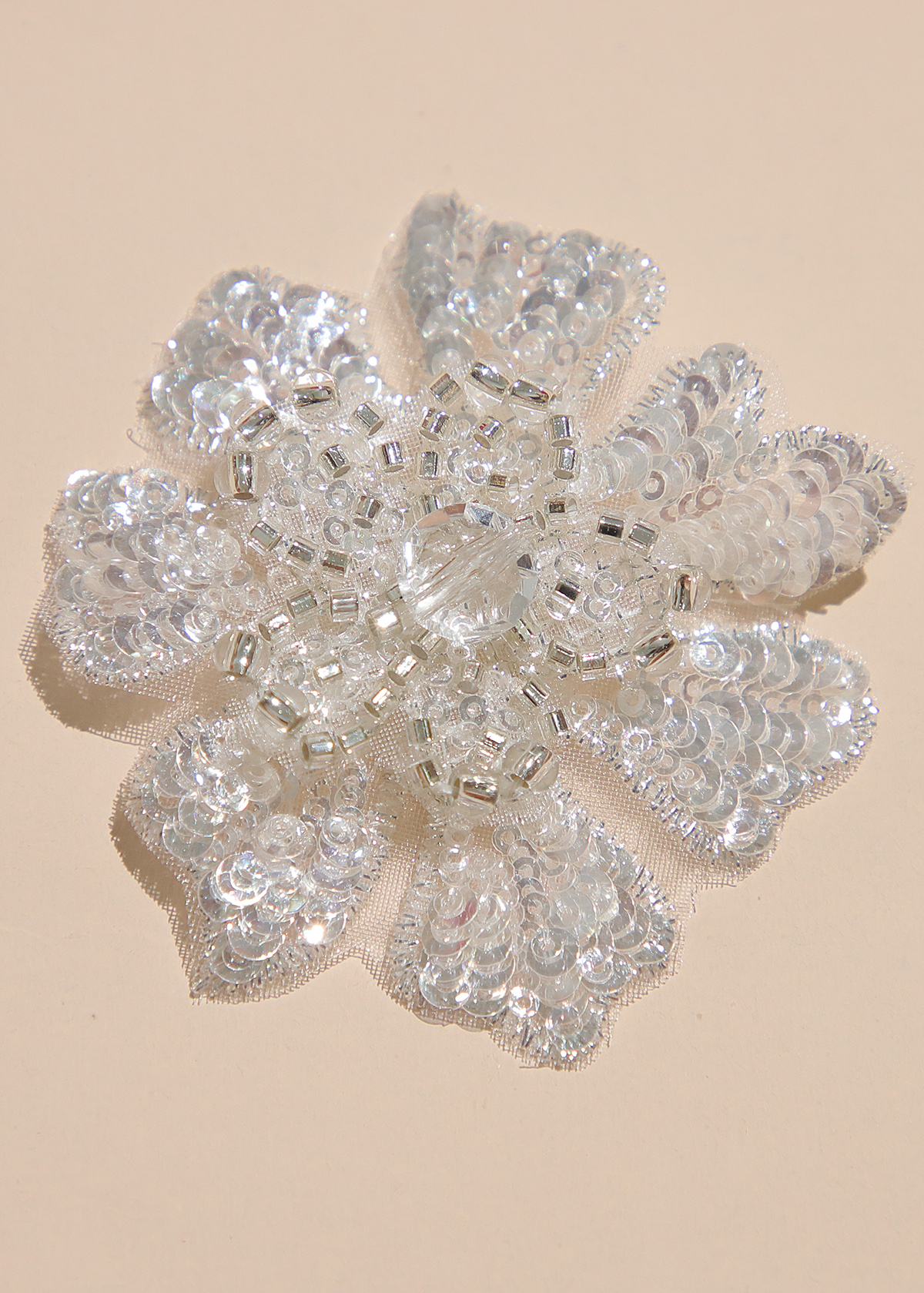 Yanzi Handmade 3d Flower Sequin Beads Applique(YZX117)