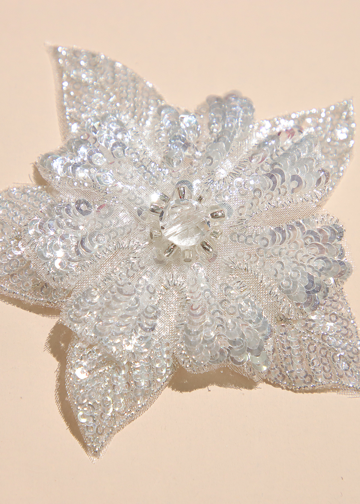 Yanzi Handmade 3d Flower Sequin Beads Applique(YZX121)
