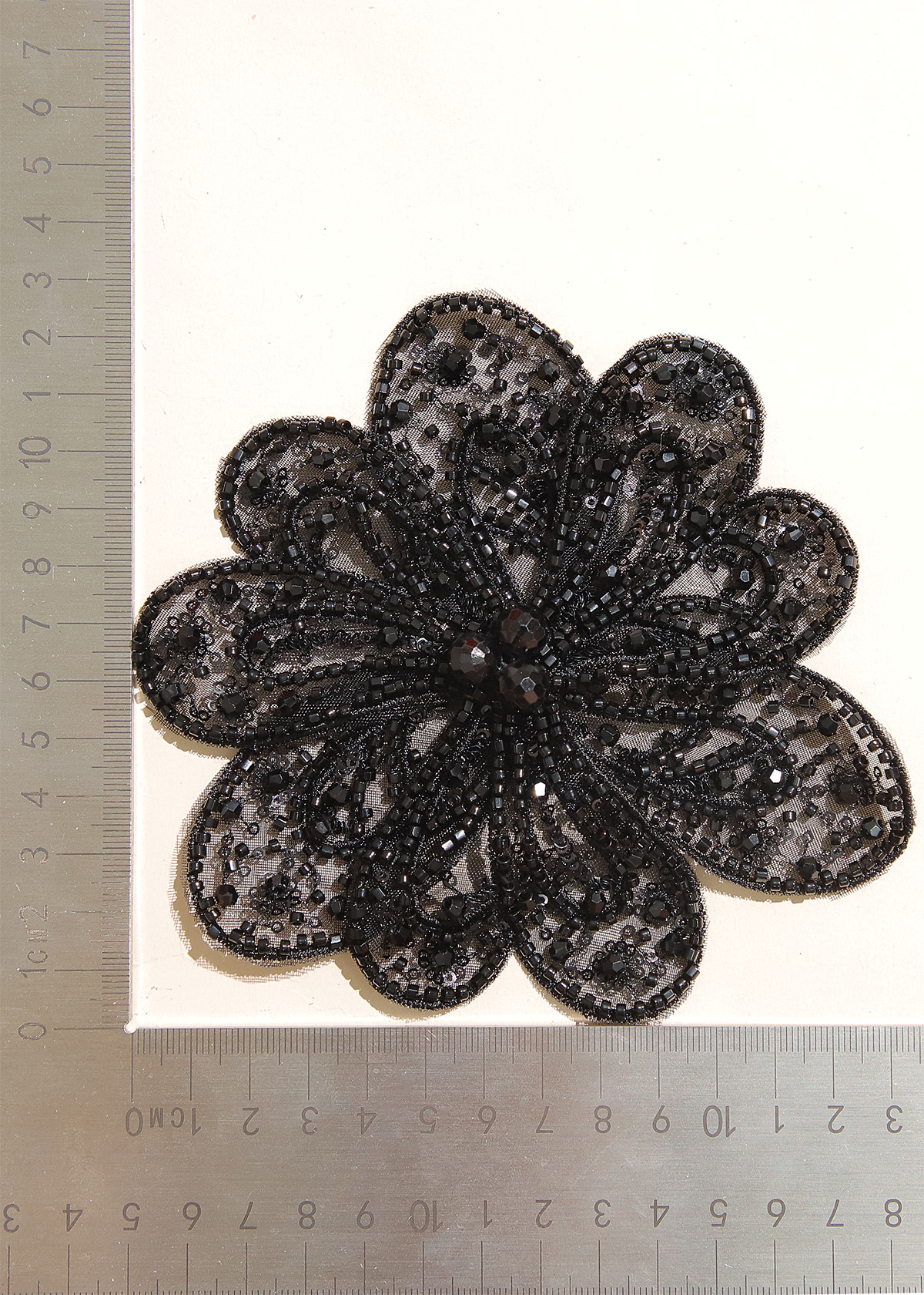 Yanzi Handmade 3d Flower Sequin Beads Applique(YZX128)