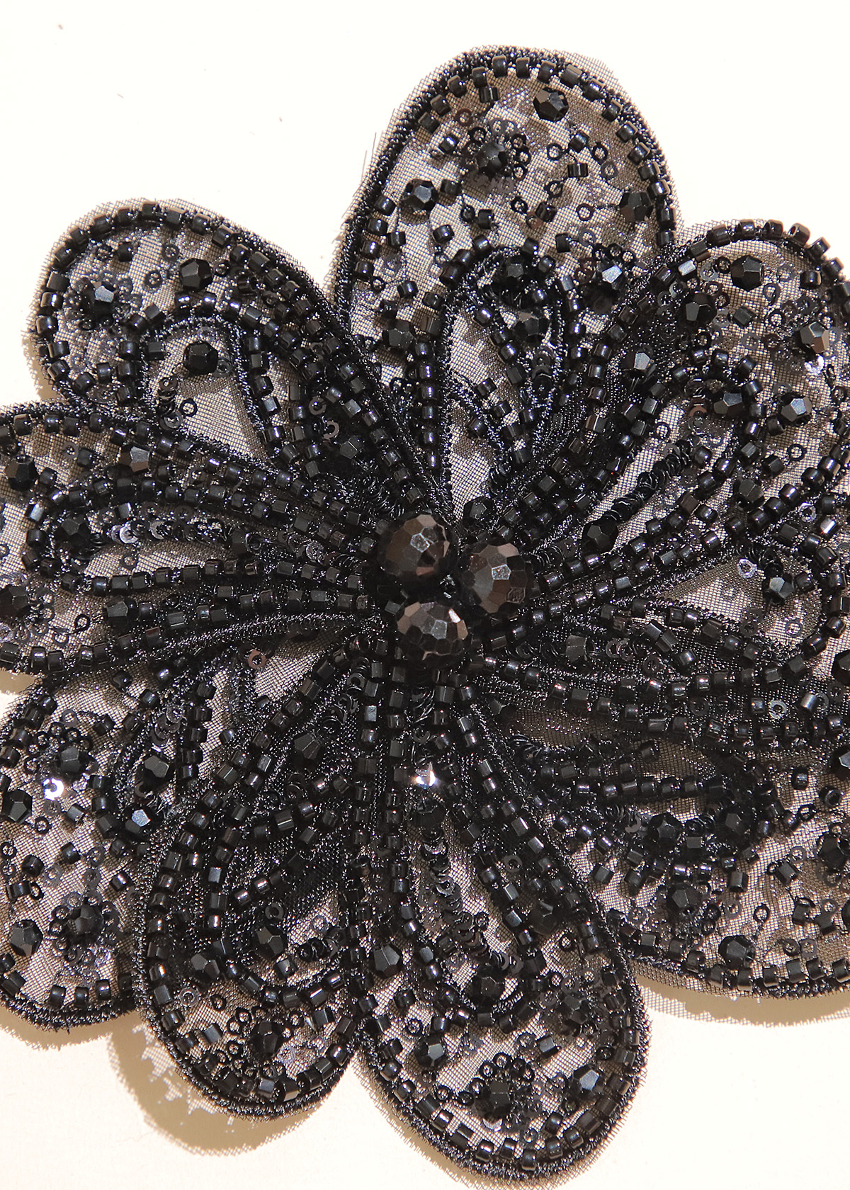 Yanzi Handmade 3d Flower Sequin Beads Applique(YZX128)