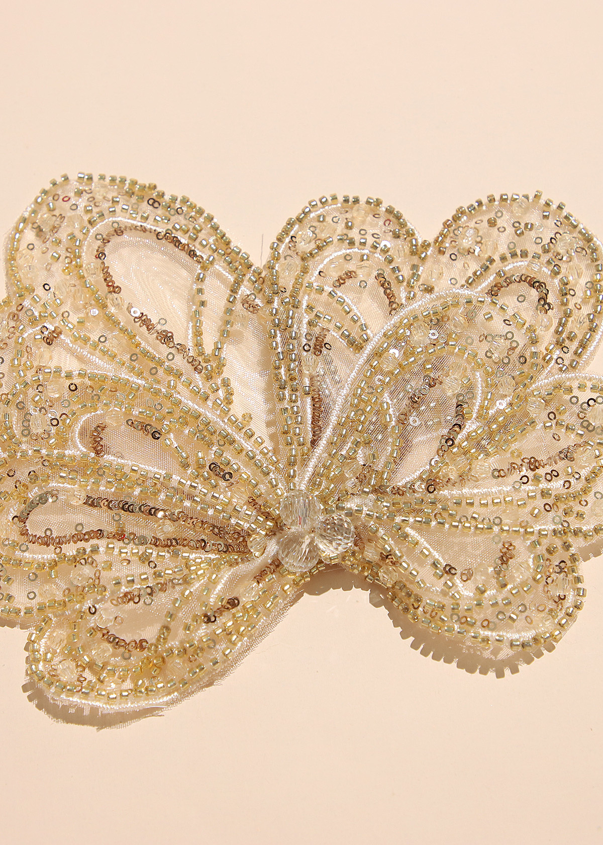 Yanzi Handmade 3d Flower Sequin Beads Applique(YZX127)