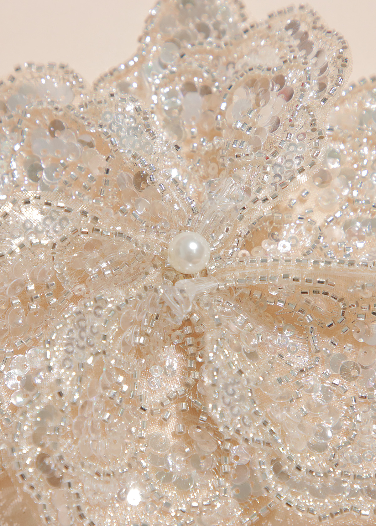 Yanzi Handmade 3d Flower Sequin Beads Applique(YZX126)