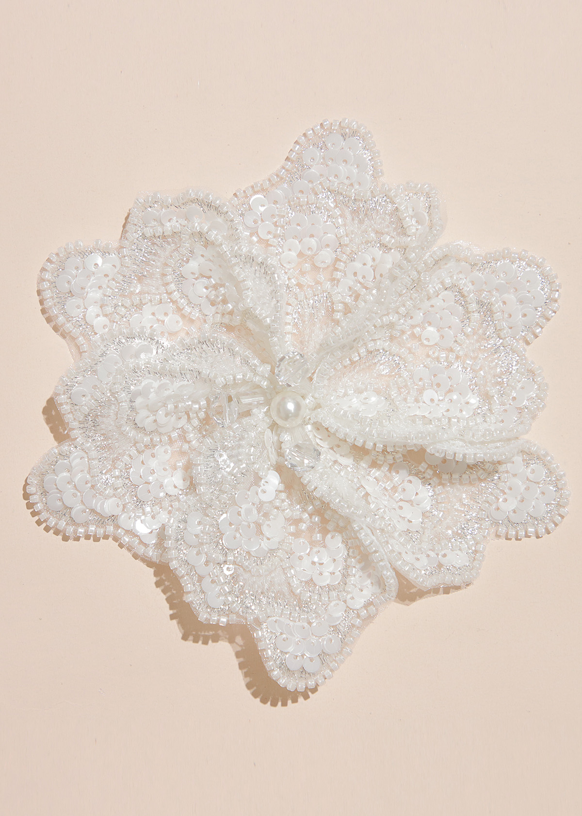 Yanzi Handmade 3d Flower Sequin Beads Applique(YZX126)