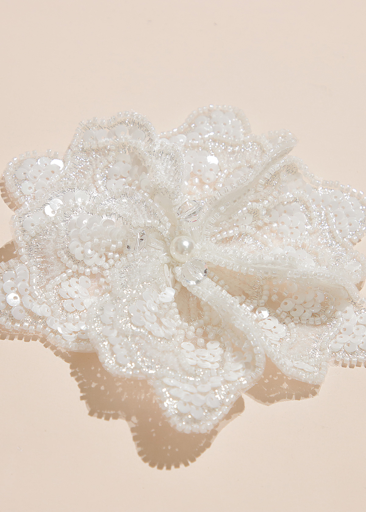 Yanzi Handmade 3d Flower Sequin Beads Applique(YZX126)