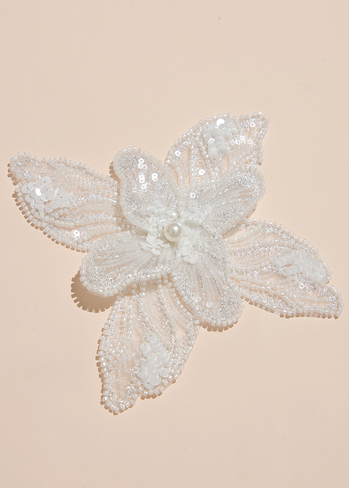 Yanzi Handmade 3d Flower Sequin Beads Applique(YZX125)