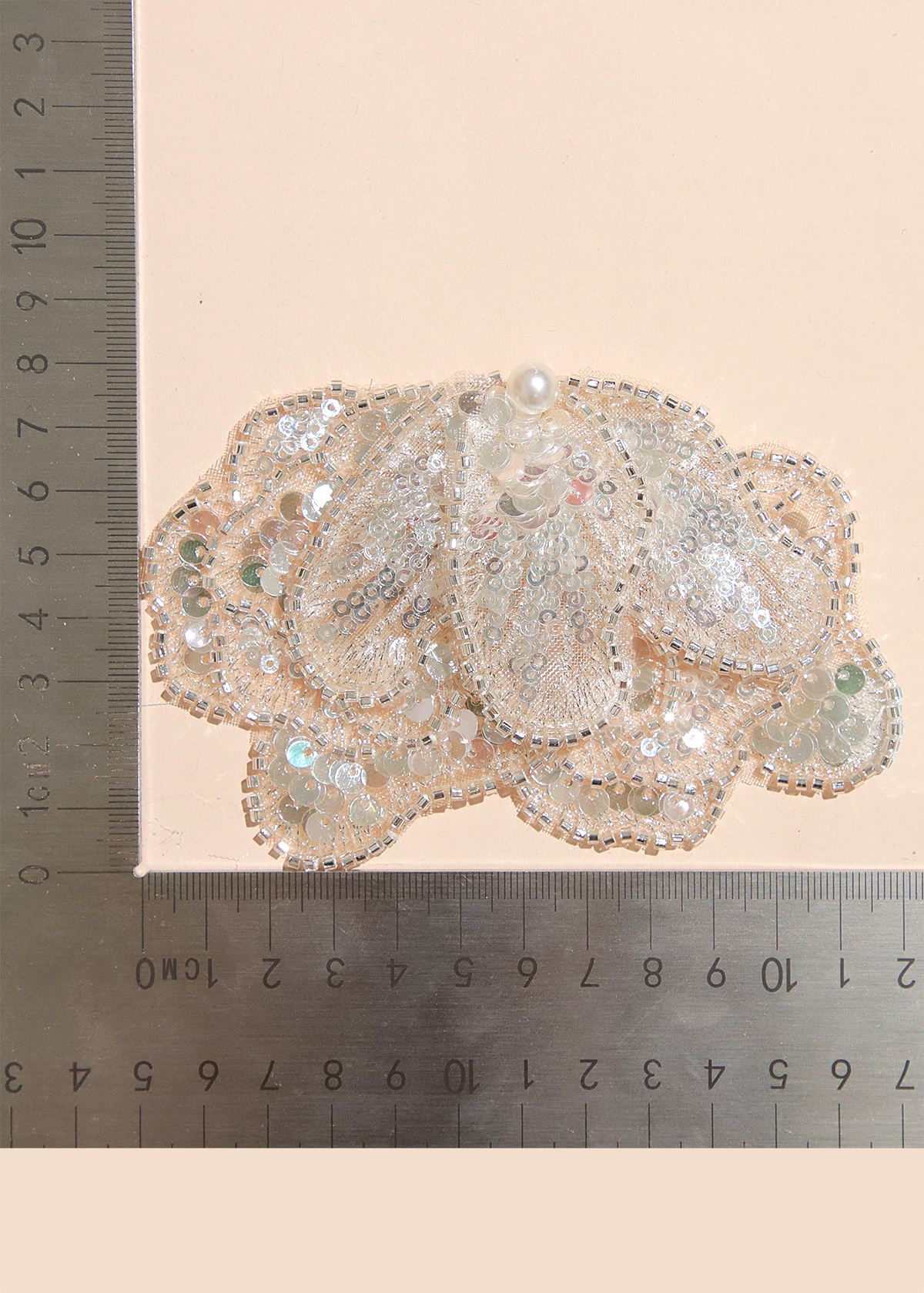 Yanzi Handmade 3d Flower Sequin Beads Applique(YZX124)