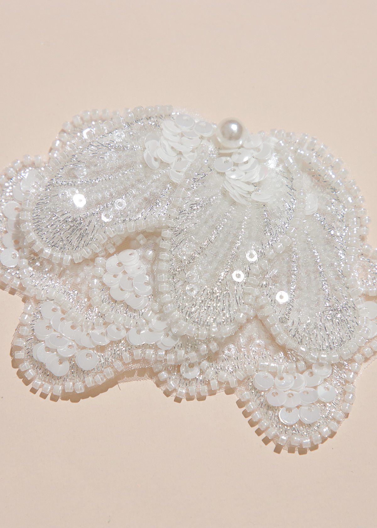 Yanzi Handmade 3d Flower Sequin Beads Applique(YZX124)