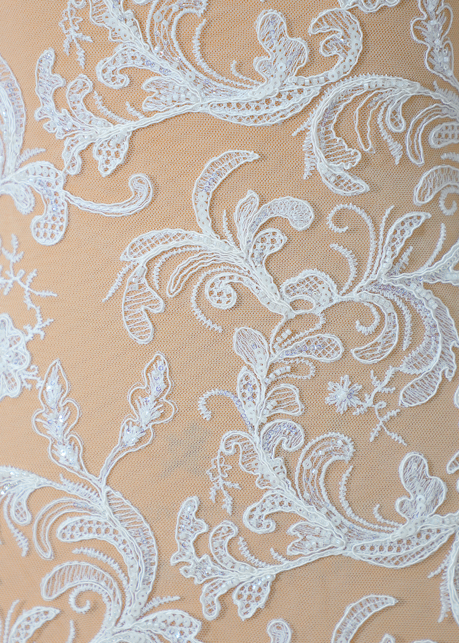 Yanzi corded bead embroidered lace with sequin  (YZC002)