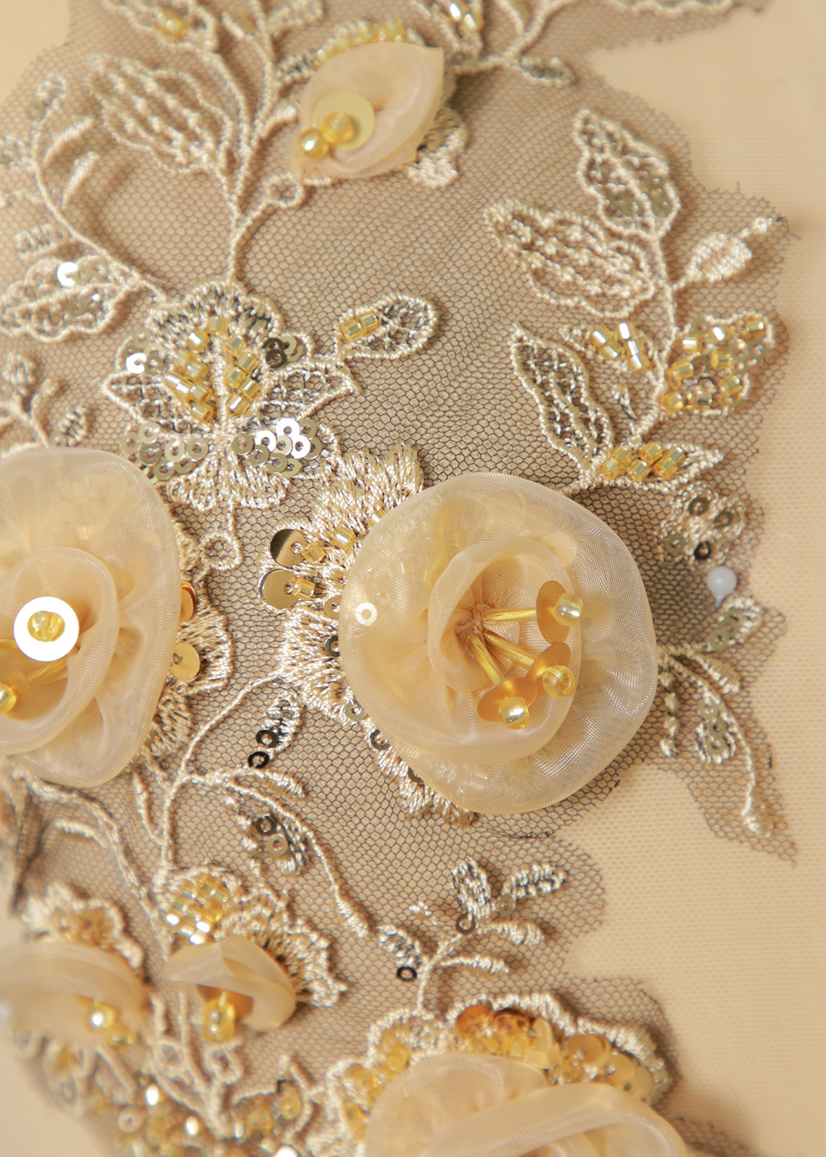 Yanzi 3D Handmade applique floral (YZOH3DX002)