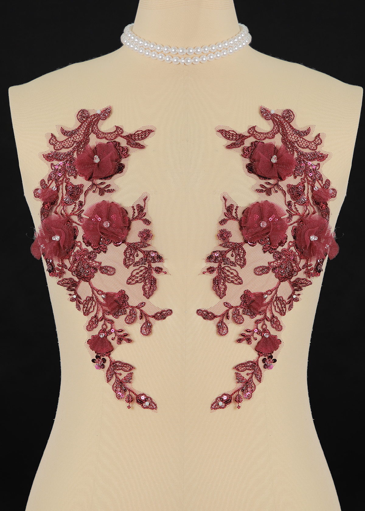 Yanzi 3D Handmade applique floral (YZOH3DX005)