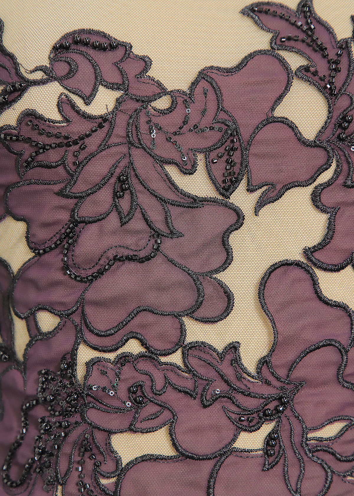 Yanzi colorful beaded lace dress fabric (YZZX263-1）