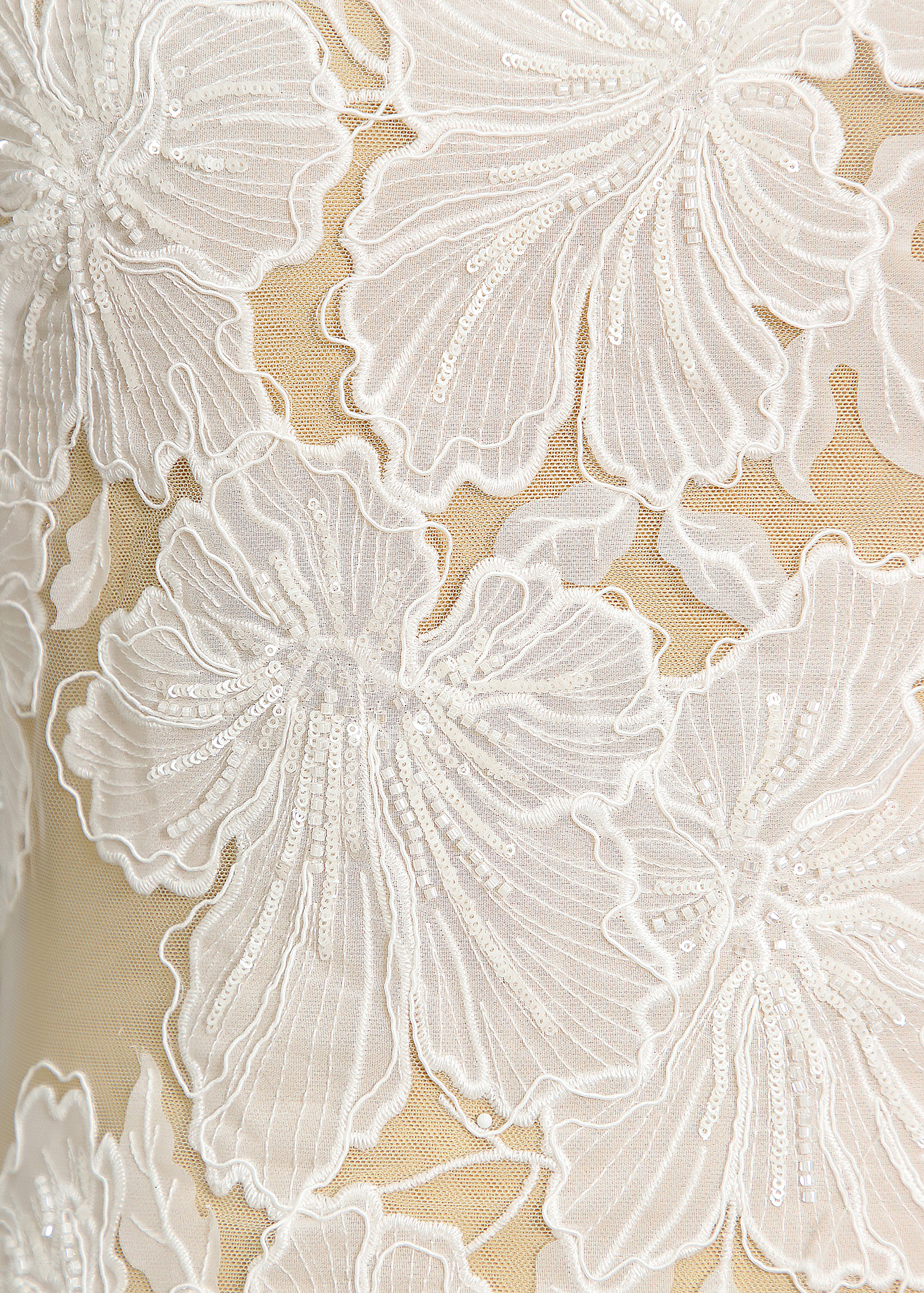 Yanzi corded bead embroidered lace with sequin  (YZC024-1)