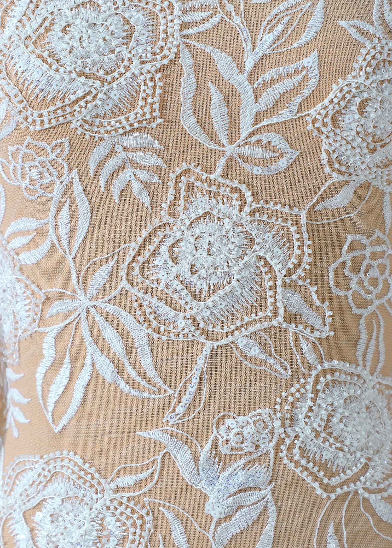 Yanzi corded bead embroidered lace with sequin  (YZC003)