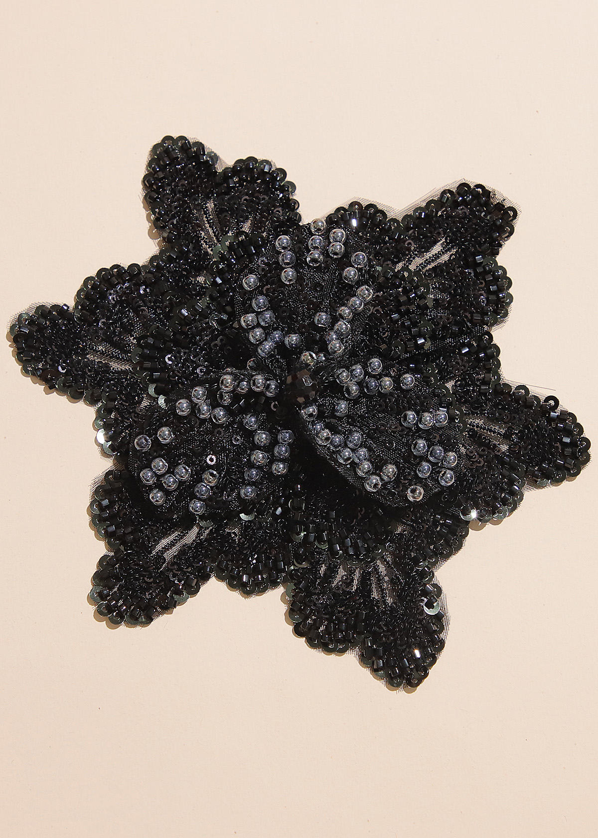Yanzi Handmade 3d Flower Sequin Beads Applique(YZX136)