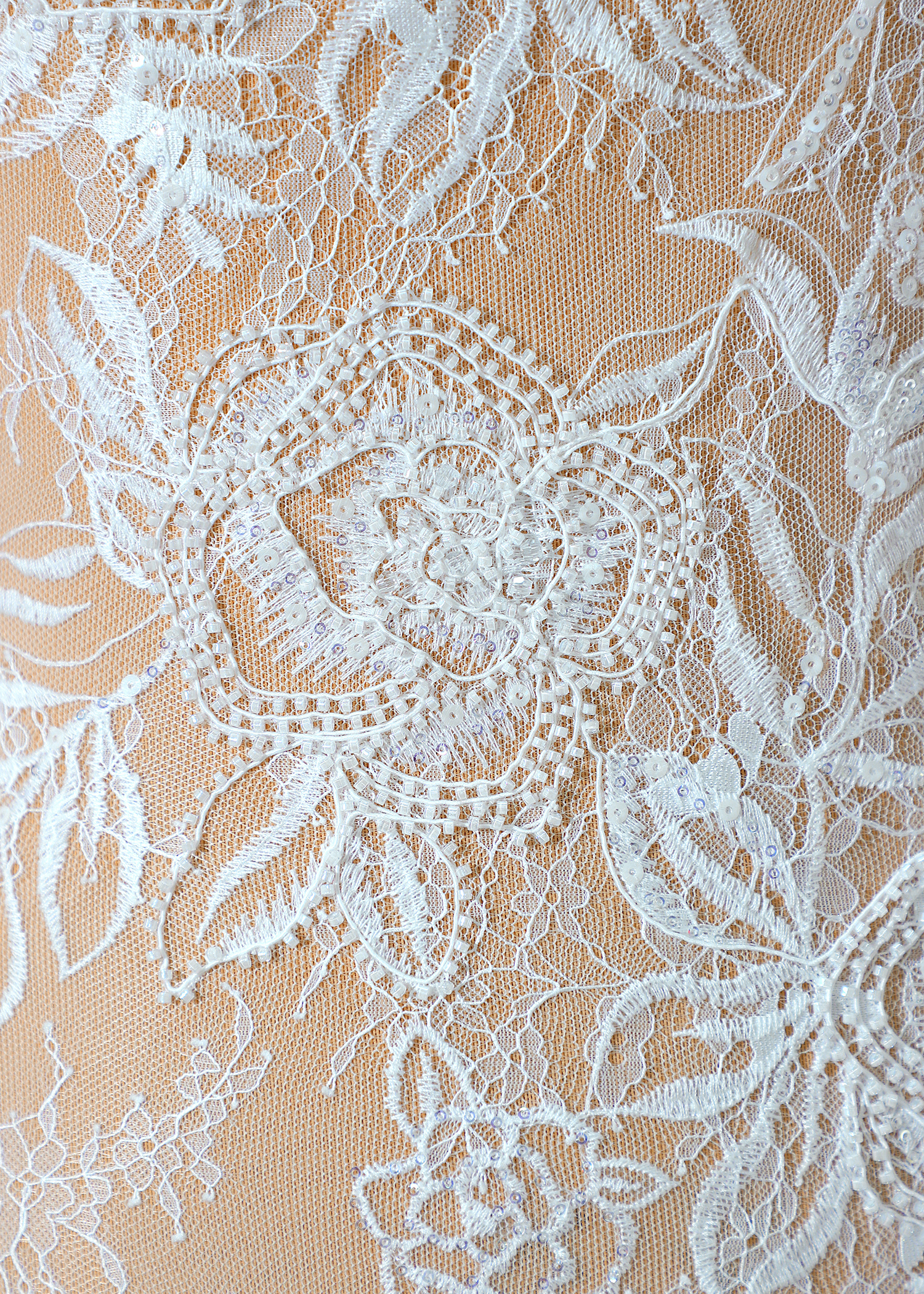 Yanzi corded bead embroidered lace with sequin  (YZC003)