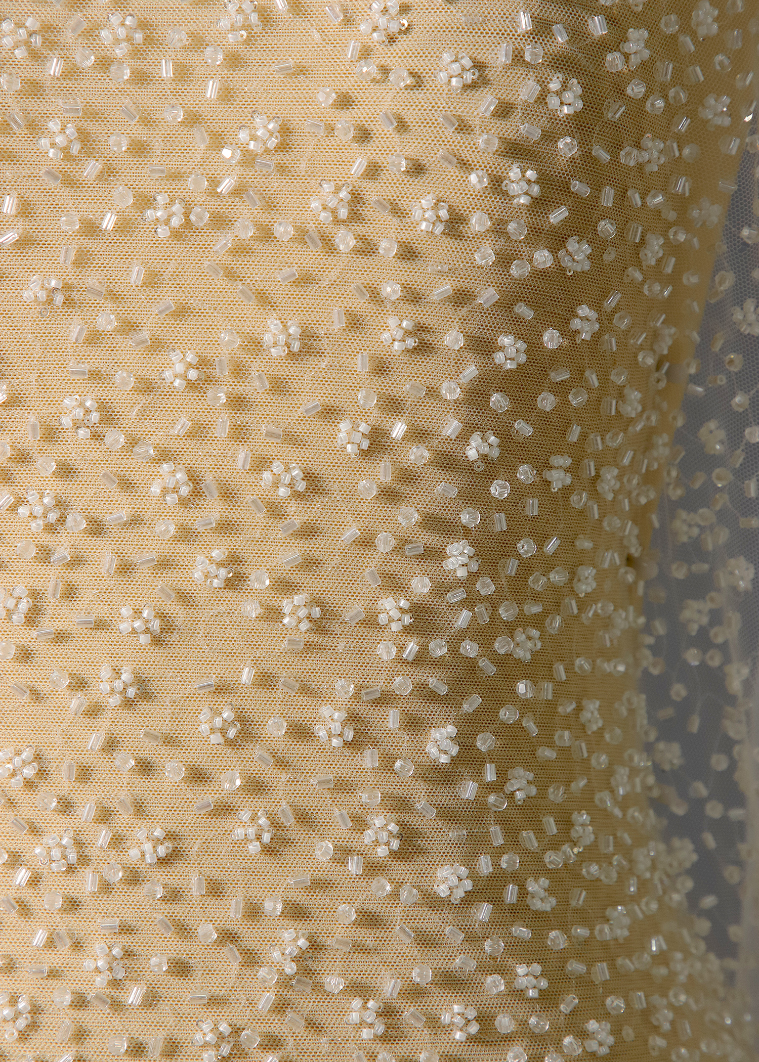 Yanzi bridal fabric luxury embroidery beads sequins lace (YZZX1012)