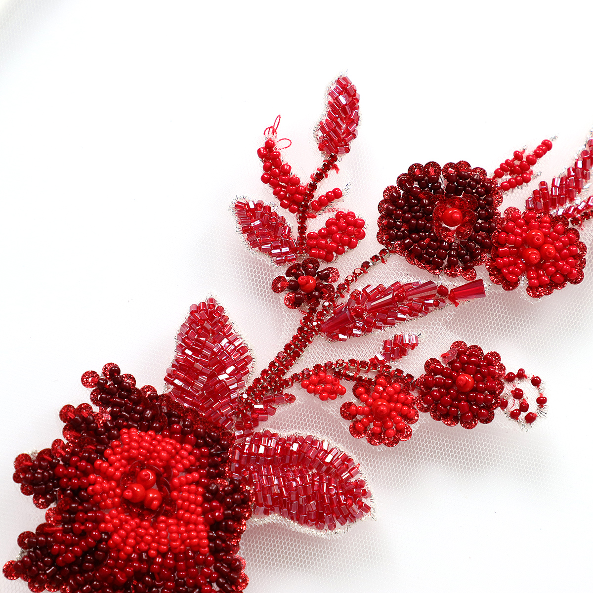 Yanzi Handmade 3d Flower Sequin Beads Applique(YZDH102)