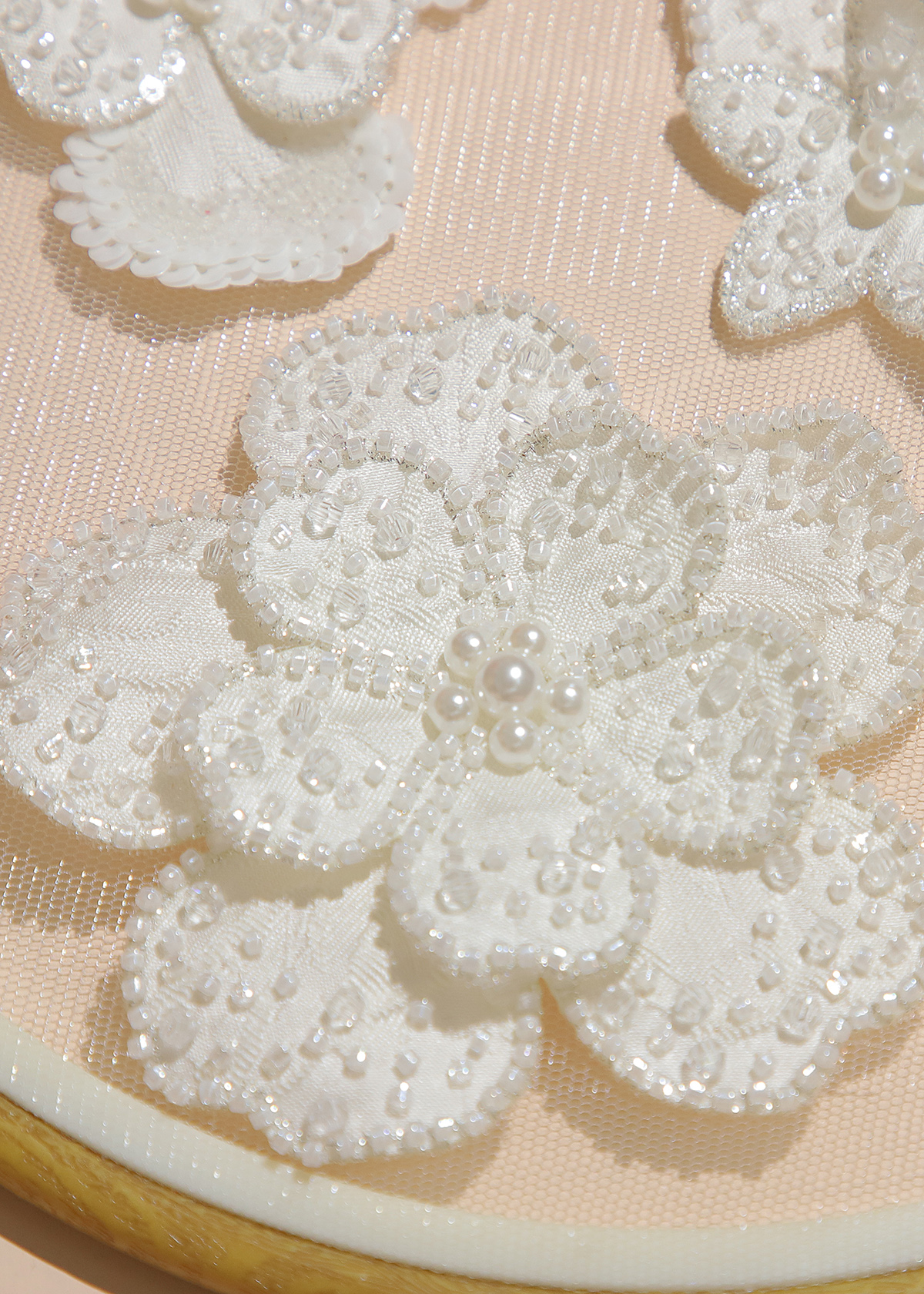Yanzi Handmade 3d Flower Sequin Beads Applique(YZX169)